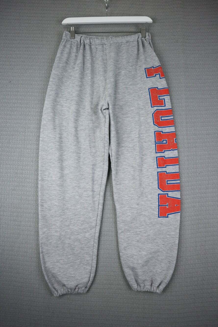 1990s Vintage Florida Gators Gray Side Logo Sweatpants Joggers Medium